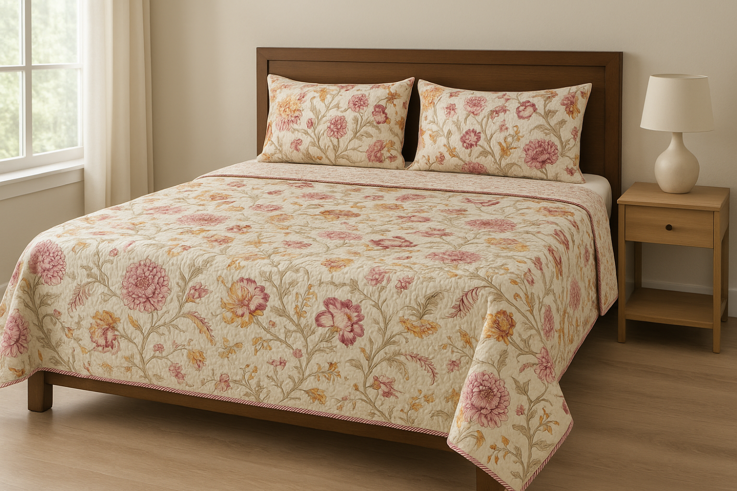 Rajwada Luxe Cotton Bed Cover (Double Bed)