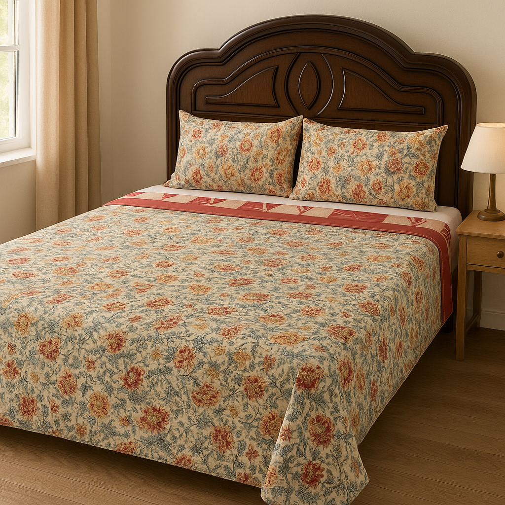 Royal Haven Jaipur Bed Cover (Double Bed)
