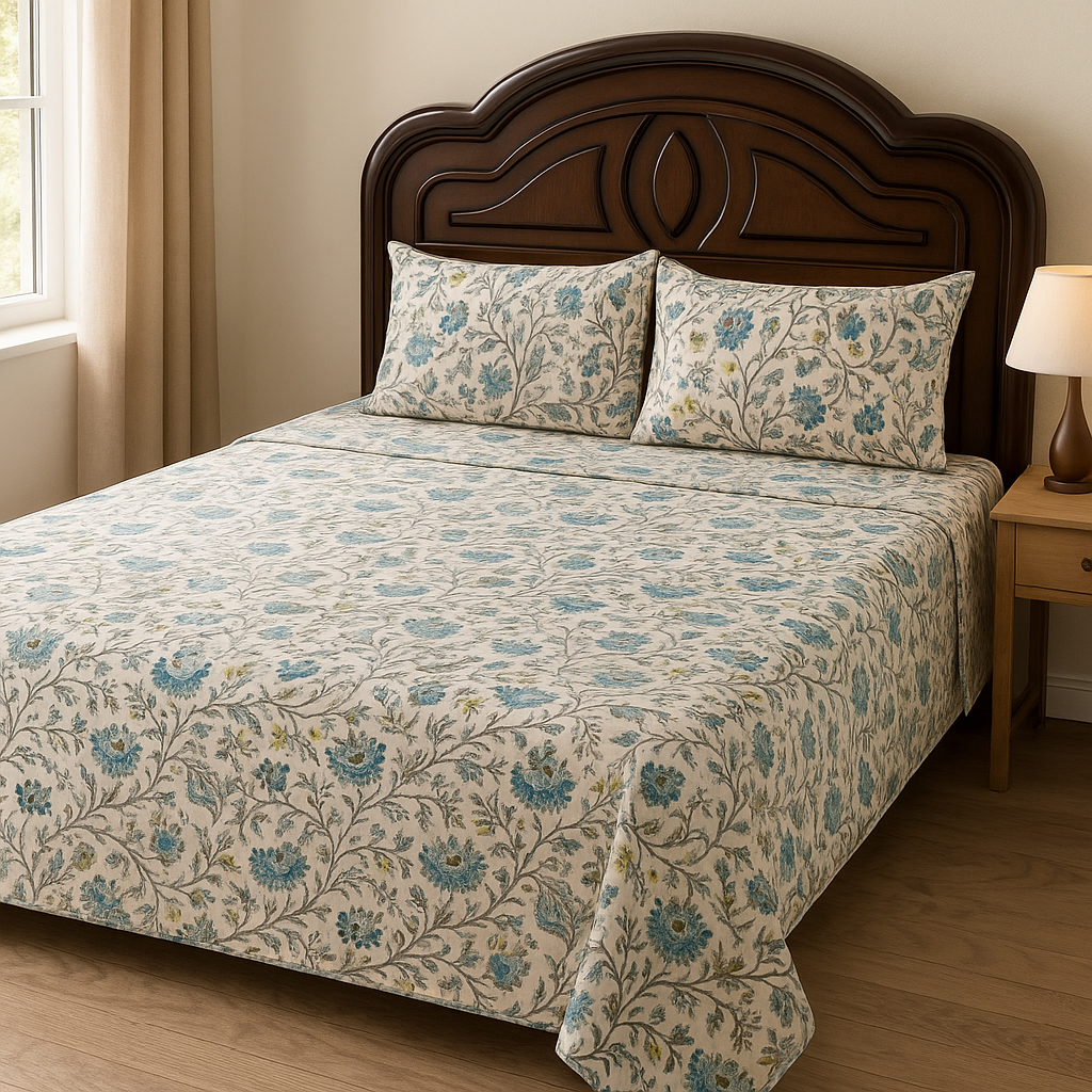 Sangria Heritage Premium Bed Cover (Double Bed)