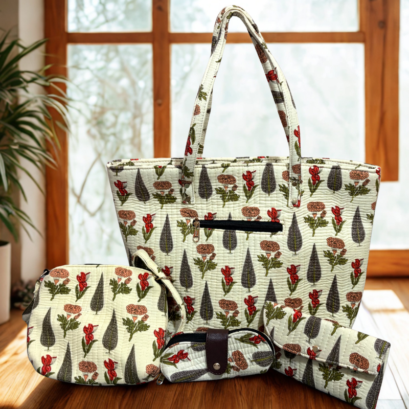 Gulabi Thappa Elegant Handbag Set